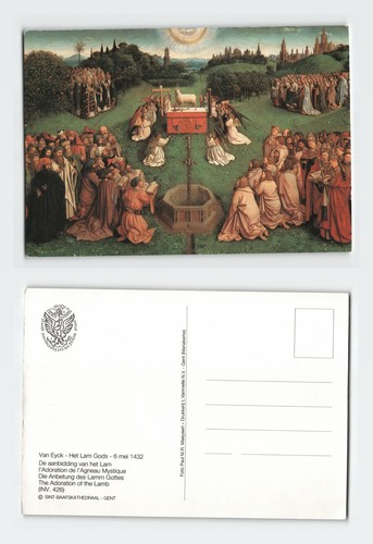 Vintage postcard ghent belgium - postcard,