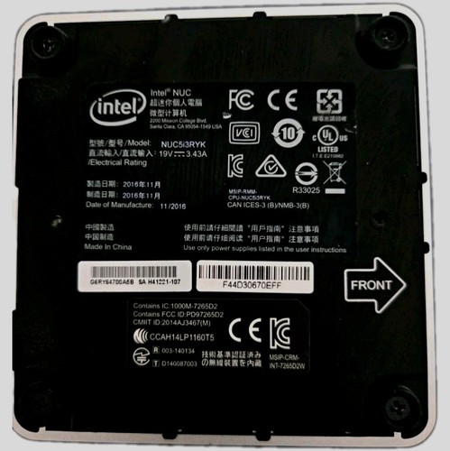 Intel nuc5i3ryk 5th - i3, 4gb