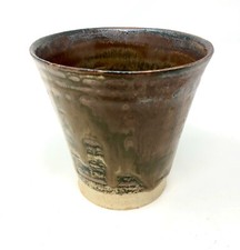 Grindon studio pottery beaker - grindon,