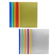 (Pack of 10) A4 Clipbar Files Slide Binder Document Folder Presentation Projects