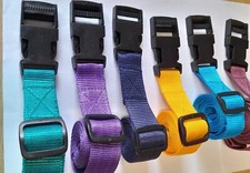 25mm Polypropylene Nylon Webbing Strap with Quick Release Buckle (Pair)