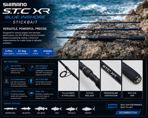 Shimano rod stc blue - shimano, xr