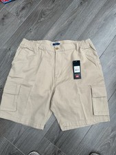 Mens Cotton Traders Cargo Comfort Shorts 40” Biscuit Beige Brand New AF10644022