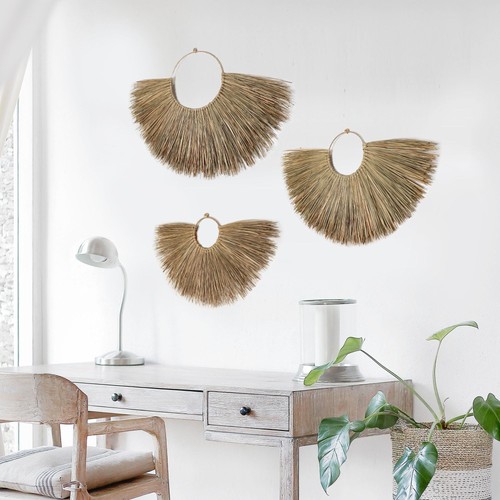 Pemar seagrass wicker wall - wicker,