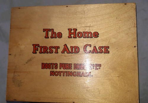 Vintage boots first aid - first,