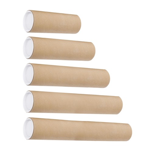 Poster tube storage with - storage, caps