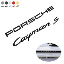 For Porsche Cayman S Letters Rear Badge Emblem Set Look Deck lid OEM