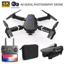 4K Drone with HD Dual Camera foldable WiFi FPV Foldable RC Flying Quadcopter 🎁
