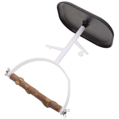 Bird perch stand black wooden - bird,