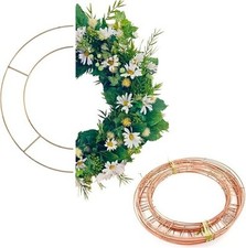20Pcs Wreath Ring Metal Wire Frames DIY Craft Floral Front Door Wall Decor Hoops