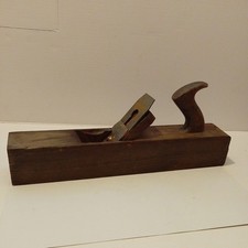 Antique Wooden 17” Block Plane  working order  original Sheffield steel blade
