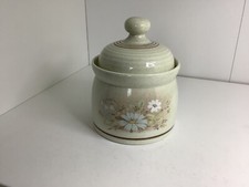 Royal Doulton. Lambethware. Florinda. Covered sugar bowl. Floral. Flowers.