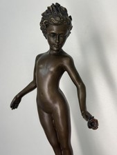 Bronze girl rose - girl, sculpture