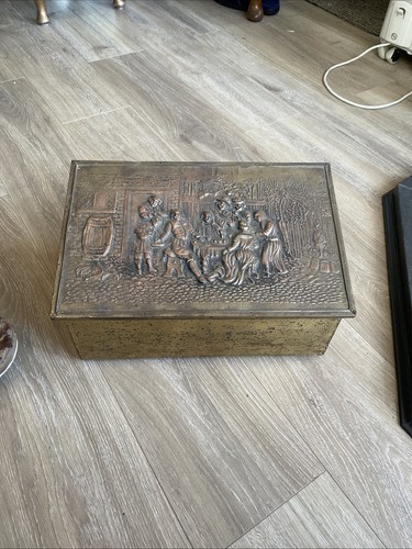 Brass kindling coal storage - brass,