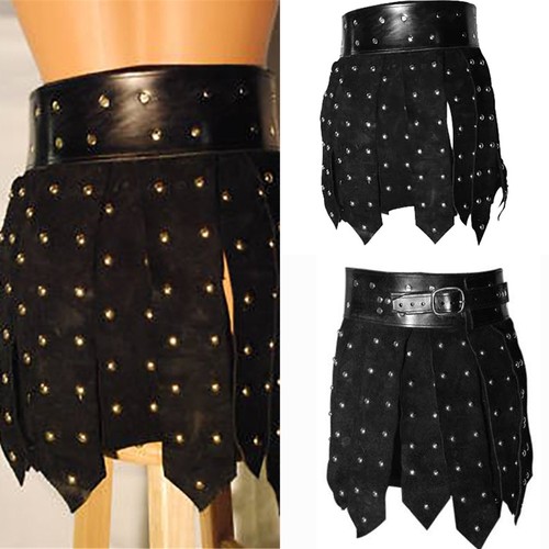 Medieval leather thigh guard - medieval,