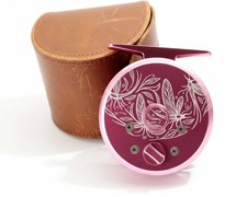Mayfly Etched Pink FLY Reel -