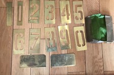 Vintage Brass Metal Number