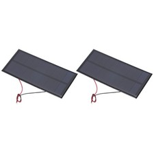 2 Pcs 5V 1W 200mA Mini Solar