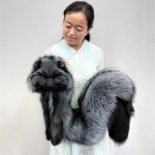 Women's Whole Pelt Real Silver