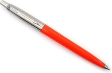 New Coral/Vermillion Parker Jotter ballpoint pens, Made in France, Unboxed