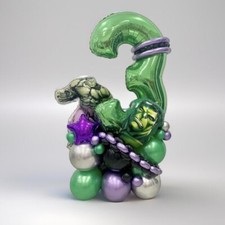 Hulk Superhero Balloon Stack Birthday Party Boys Decorations