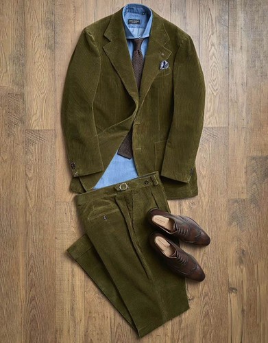 Men corduroy suit - suit, single