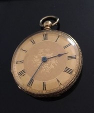 Womens 18K Vintage Open Face