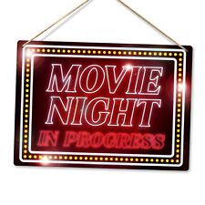 Metal Wall Sign - Movie Night