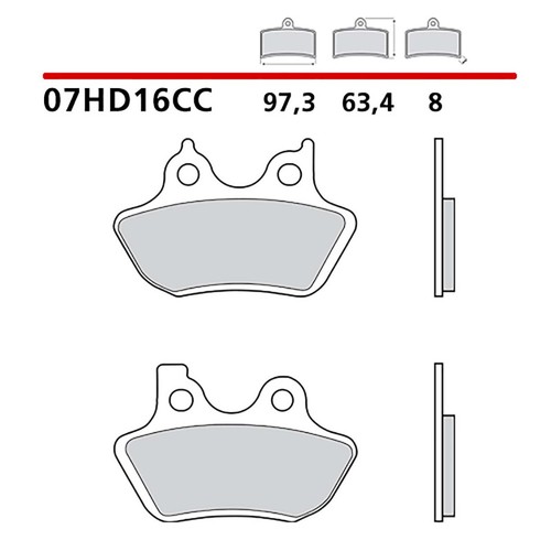 Brembo front brake pads kit - brembo,