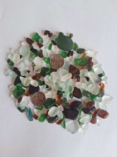 Sea glass tumbled - sea,