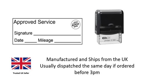 Approved garage service stamp - approved,