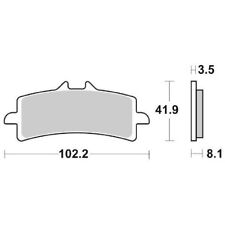 FRONT BRAKE PADS SBS 841HS for