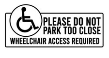 Disabled Logo Wheelchair Car