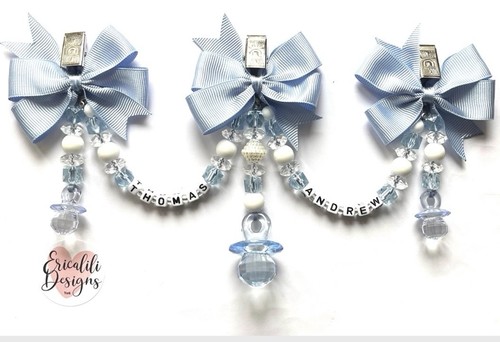 Personalised pram charm clip - personalised,
