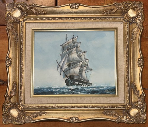 Vintage nautical clipper ship - vintage,