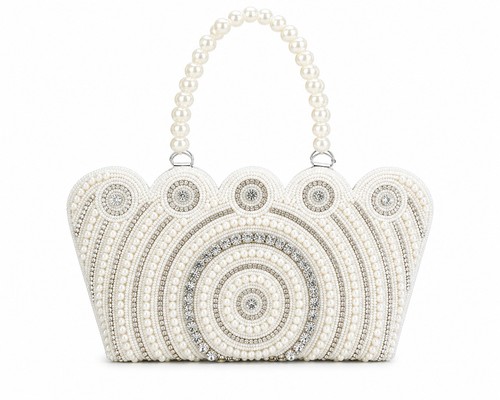Luxury white pearl beaded - luxury,