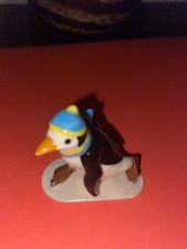 Vintage Hagen Renaker Ice Skating Penguin on Base Figurine