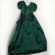 Vtg retro 50s style green faux