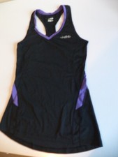 NEW DHB run apparel long black sports running fitness gym top Size 8 Women's