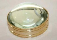 Glass heavy brass desk - glass, 2"