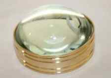 Glass Heavy Brass Desk 2" Magnifying Style Antique Solid Vintage Lens Magnifier