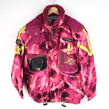 Descente Vintage 90'S neon ski snowboard jacket SZ S  (T6057)