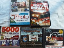 5x Digital Photo Guides CD Rom Clip Art  Artmaster Thumbs Plus Instant Impact