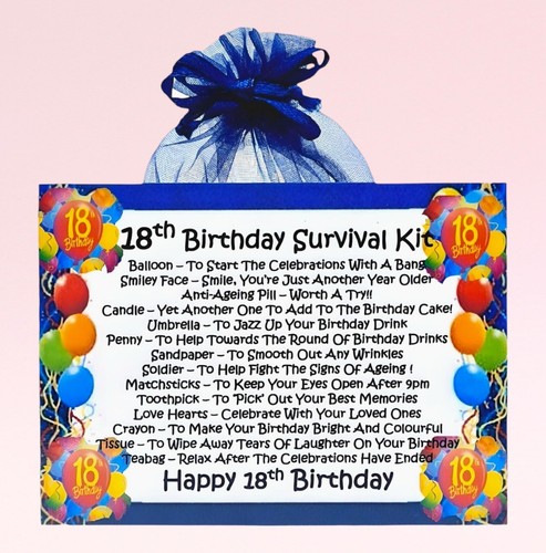 18th birthday survival kit - 18th,