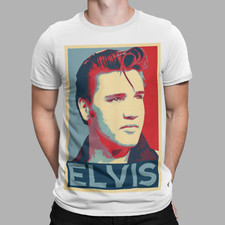 Elvis Presley T-Shirt Poster Music Classic Retro Tee The King 50s 60s Rock