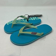 Diesel 55DSL Unisex Flip Flop Beach Sandals Blue Women's US Size 6 VTG New