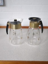 Retro Atomic Gold Stars Pyrex