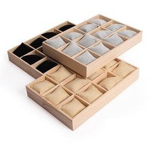 Wooden 12 Slot Watch &