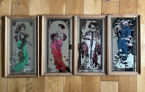 Vintage alphonse mucha four - vintage,