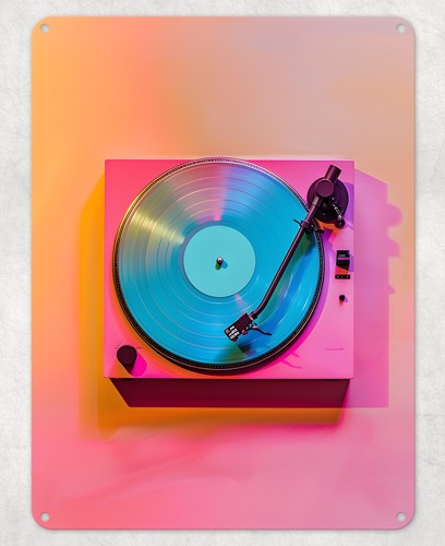 Record player vibes metal - vibes,